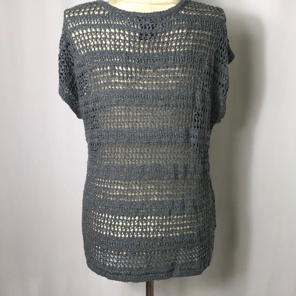 🌻3/25🌻 Open Crochet Loose Overlay Tunic Sweater - Picture 5 of 6